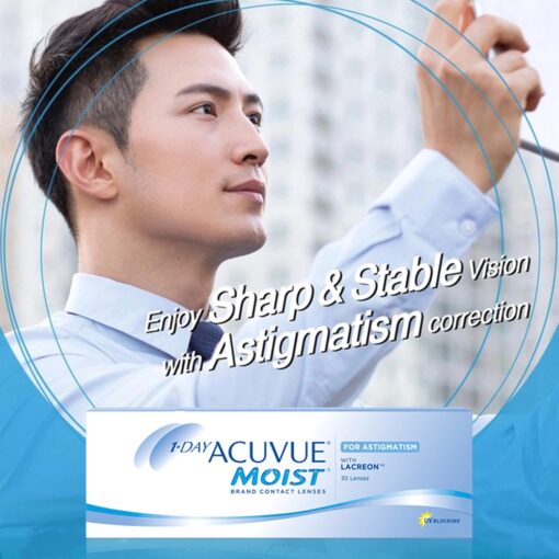 Acuvue 1-Day Moist For Astigmatism Contact Lenses