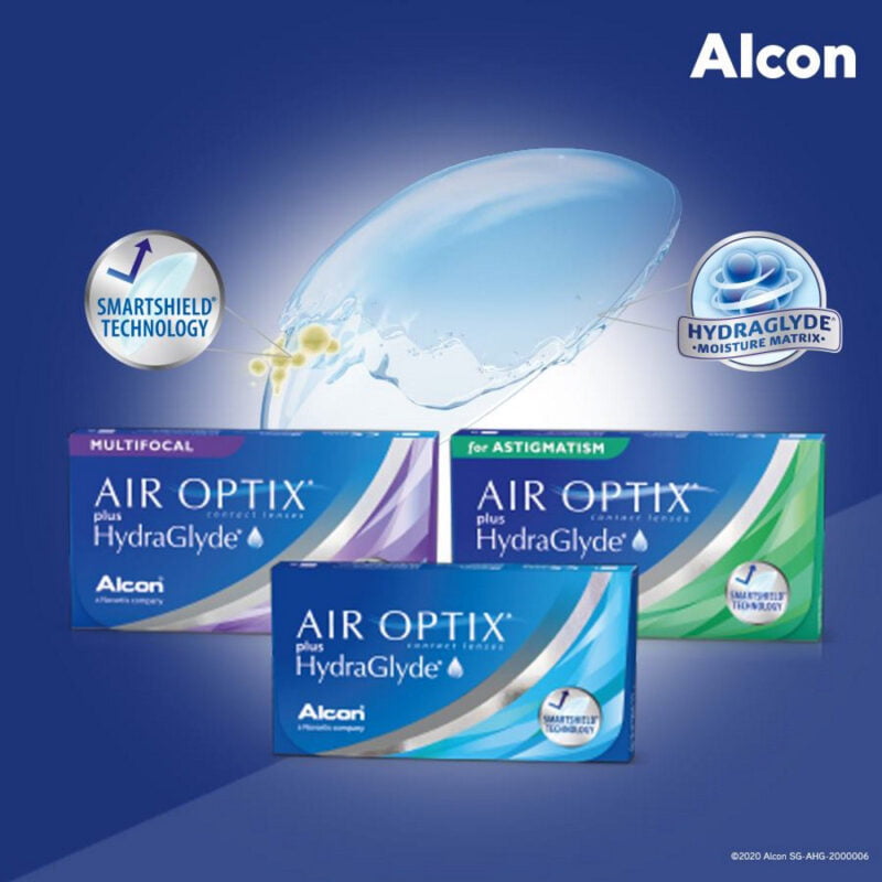 AIR OPTIX PLUS HYDRAGLYDE monthly disposable lenses