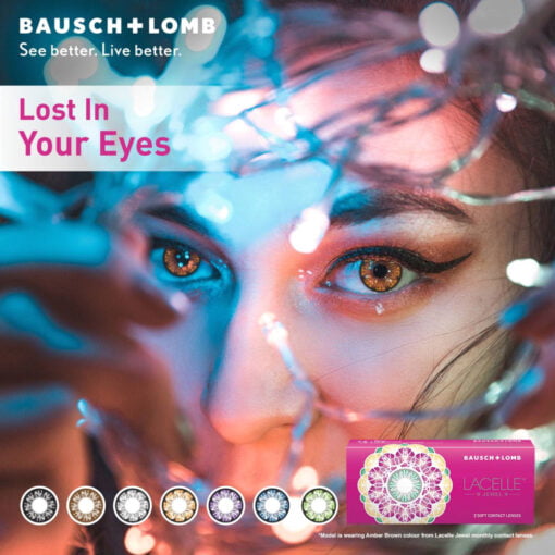 Bausch + Lomb Lacelle Jewel Monthly Disposable Coloured Lenses