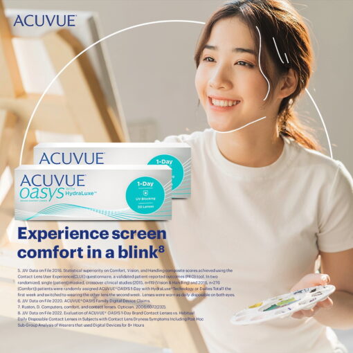 Acuvue 1Day Oasys Lenses With Hydraluxe Plus