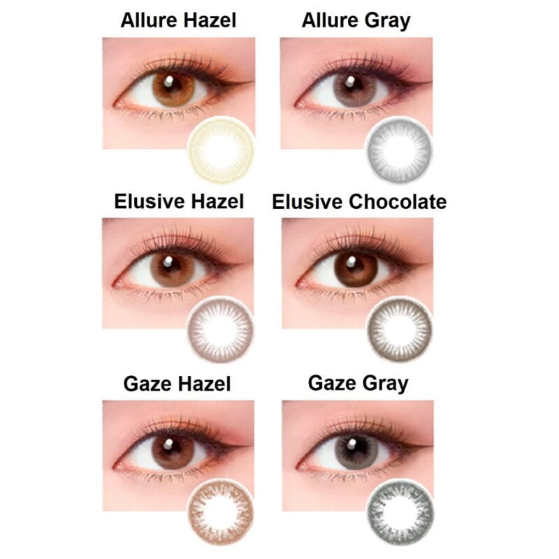 miacare CONFiDENCE Monthly Chic soft colored contact lenses