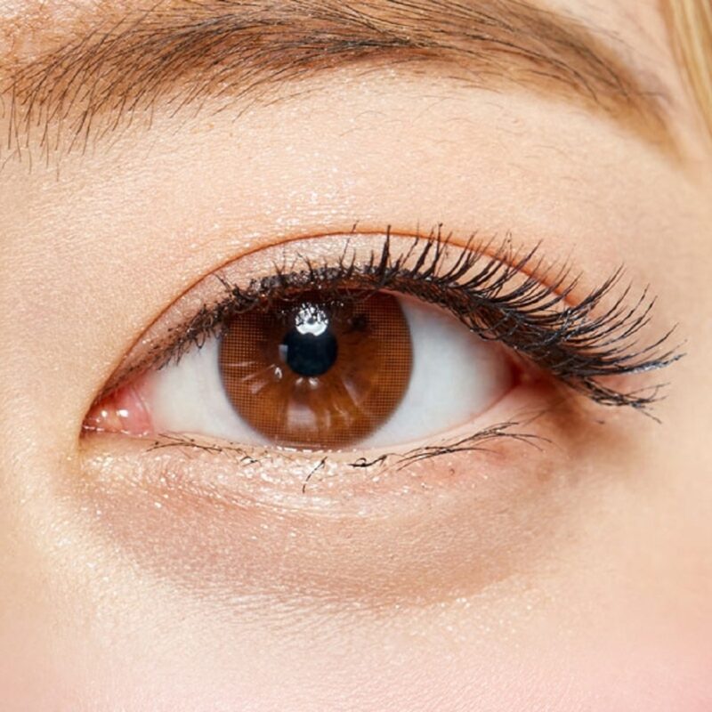 Olens Shining Pure Brown natural colored contact lenses from Korea