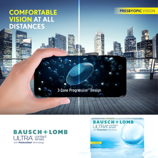 Bausch + Lomb Ultra For Presbyopia Monthly Disposable Lenses