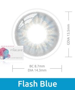 Miacare Flash Blue Monthly Coloured Contact Lenses