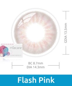 Miacare Flash Pink Monthly Coloured Contact Lenses