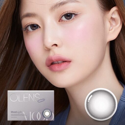 Olens Mood Night Mood Gray Monthly Coloured Contact Lenses From Korea