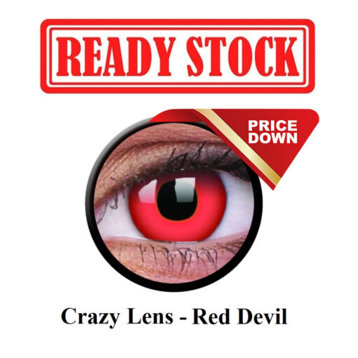 Crazy Lenses for Halloween red devil