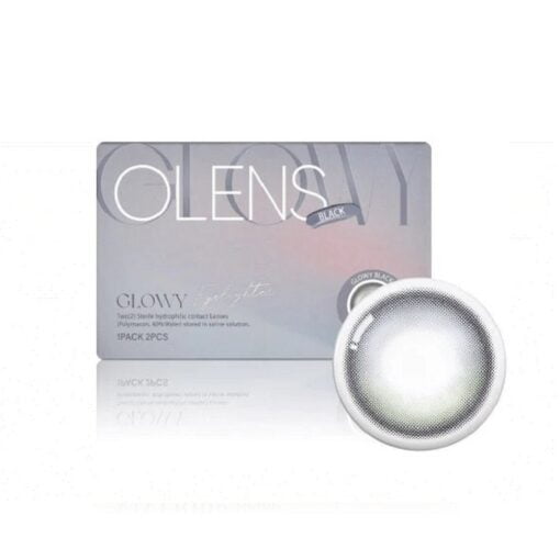 Olens Eyelighter Glowy Black Coloured Monthly Disposable Lenses