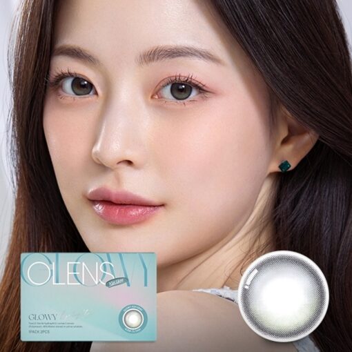 Olens Eyelighter Glowy Ash Gray Colored Monthly Disposavle Lenses
