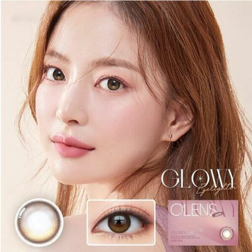 Olens Eyelighter Glowy Brown Colored Monthly Disposable Lenses