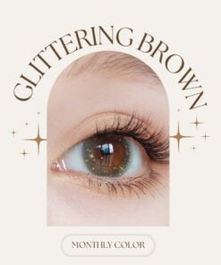 Seed Monthly Colour Lens Glittering Brown