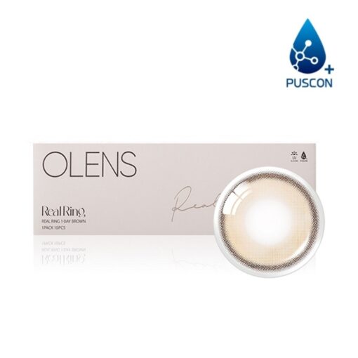 Olens 1Day Realring Brown Coloured Lenses